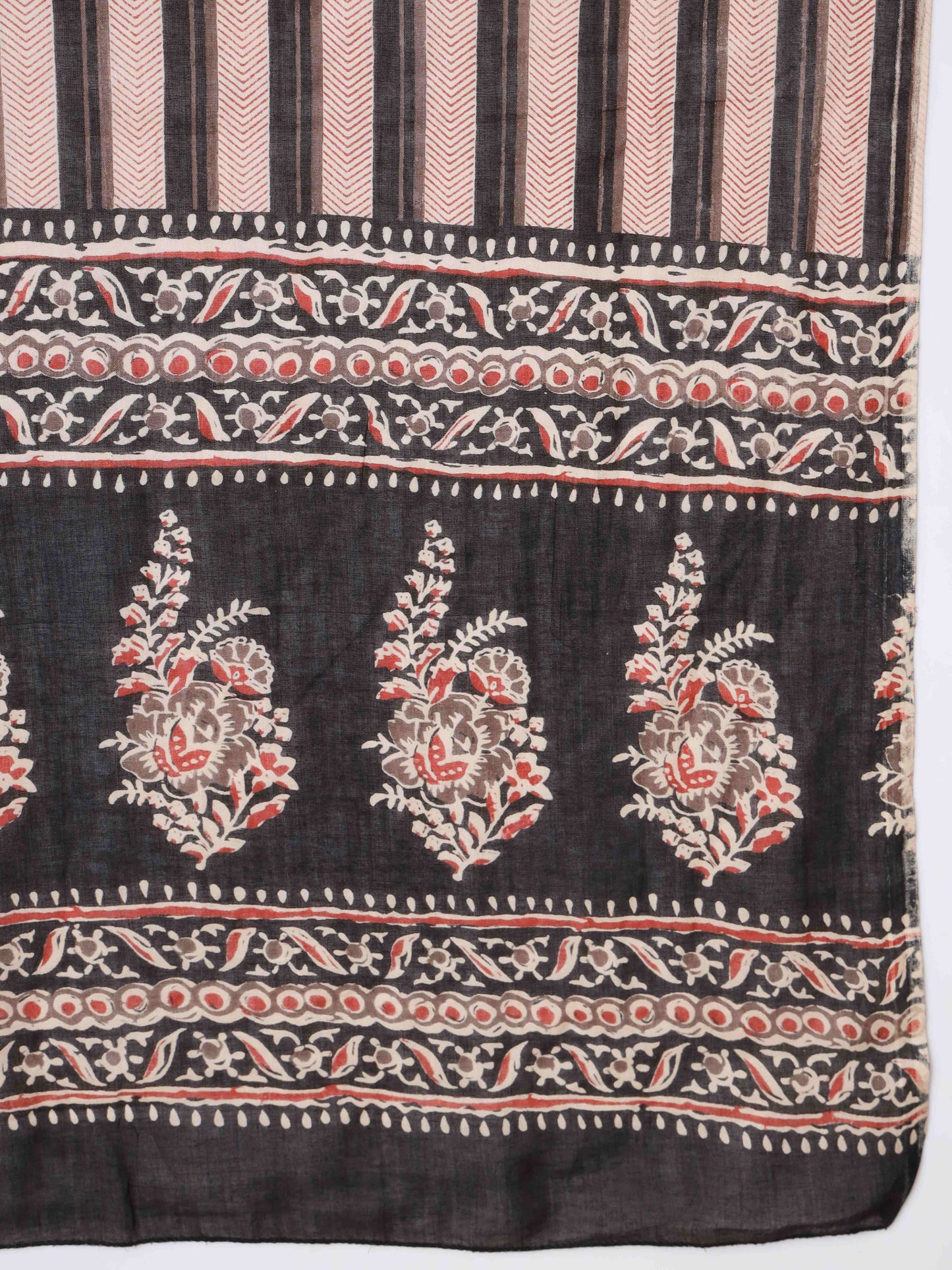 Brown Cotton Straight Kurta Set