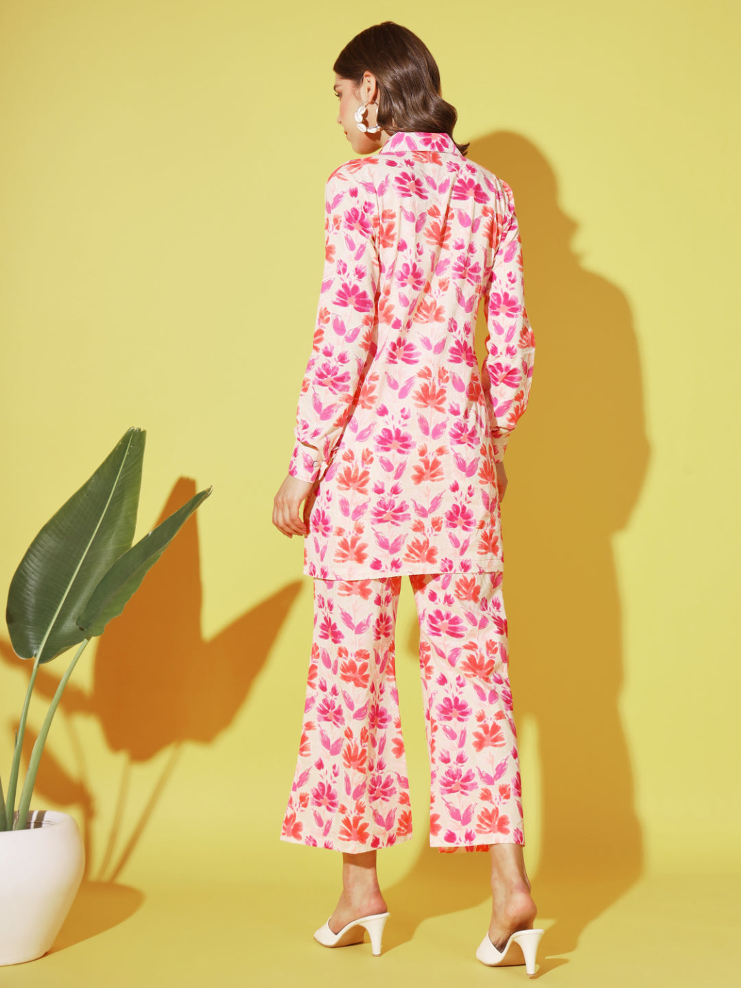 Pink Printed Cotton Co-ords