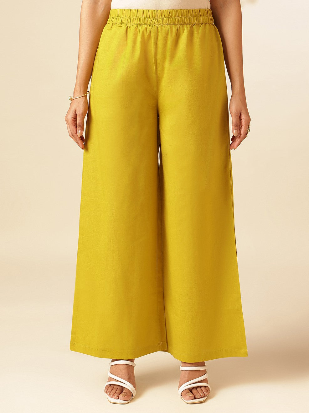 Yellow Cotton Floral Print A-Line Kurta Set
