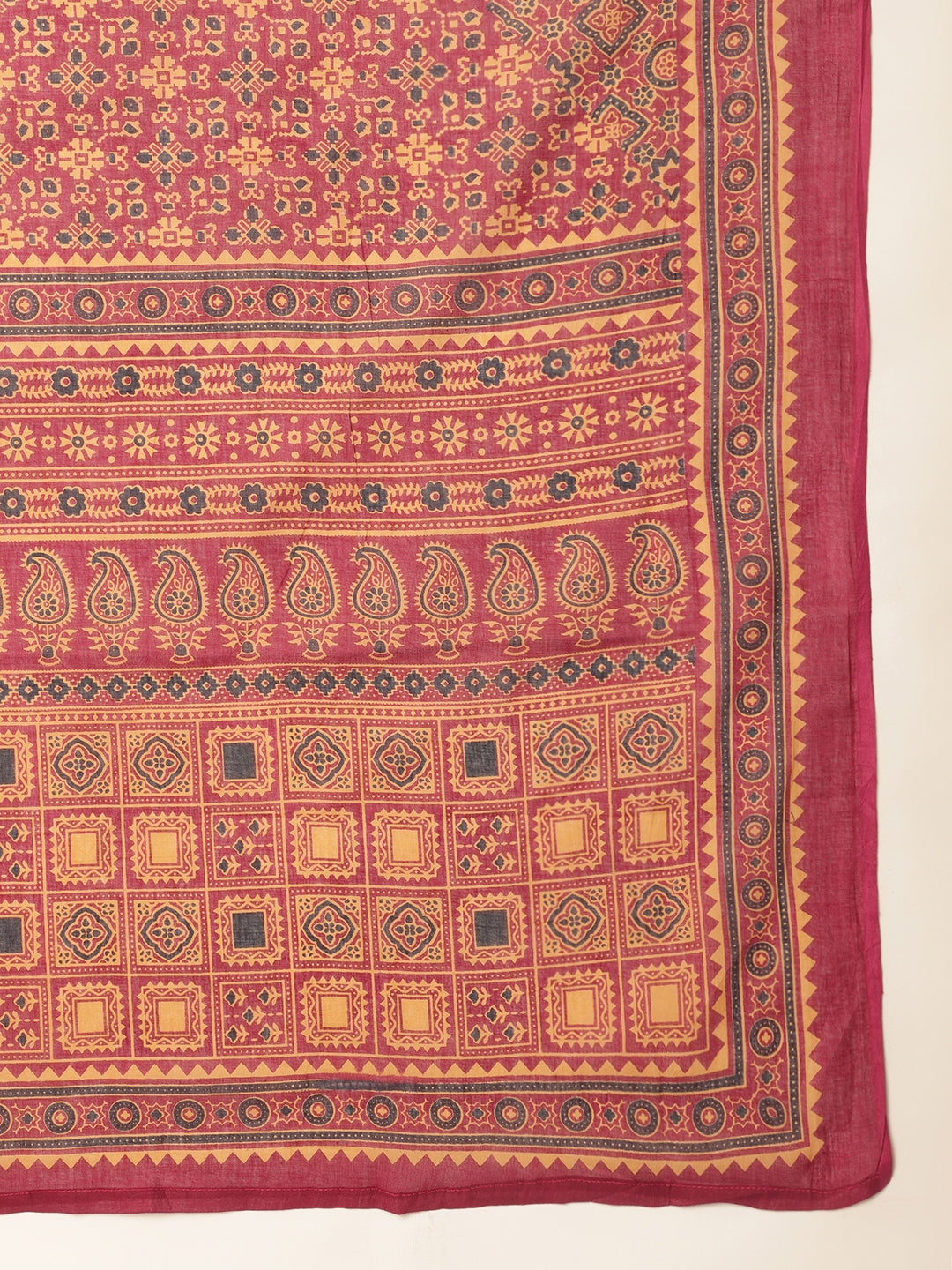 Magenta Cotton Solid Straight Kurta Set