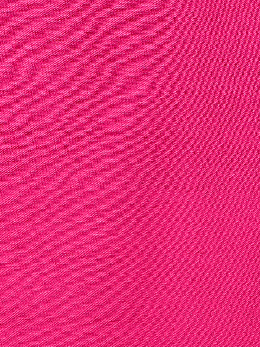 Pink Solid Straight Cotton Flex Stitched Top
