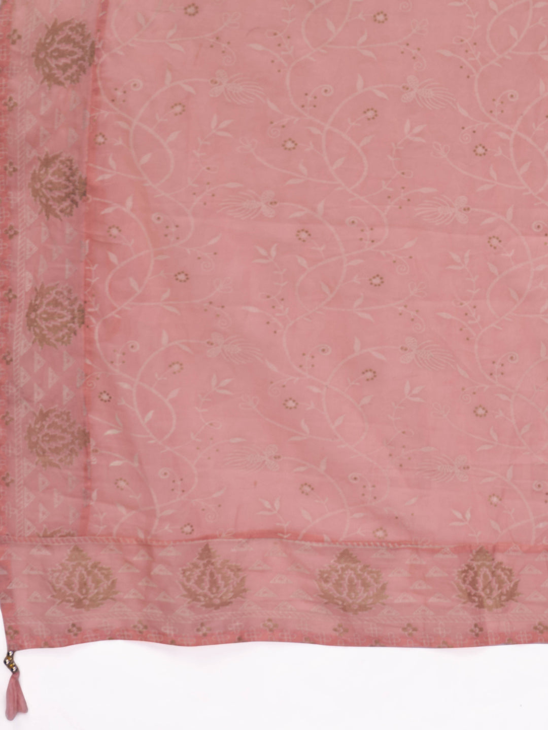 Light Pink Chikankari Straight Rayon Kurta Set