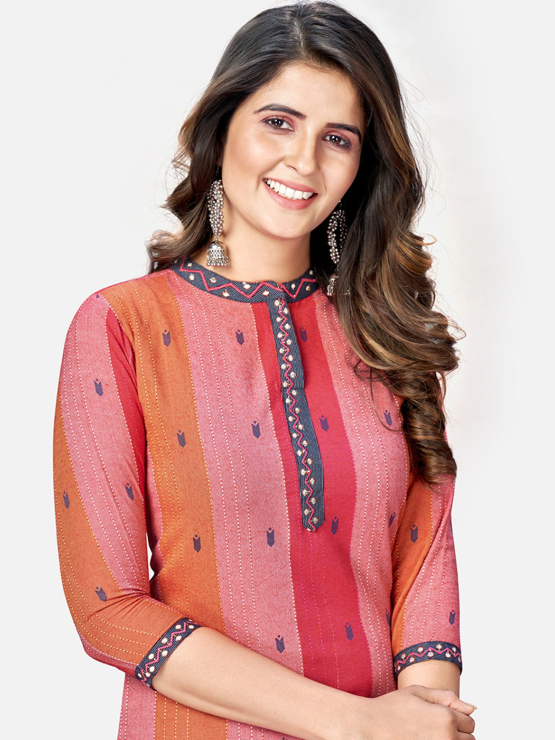 Multicolor Printed Straight Cotton Kurta Set