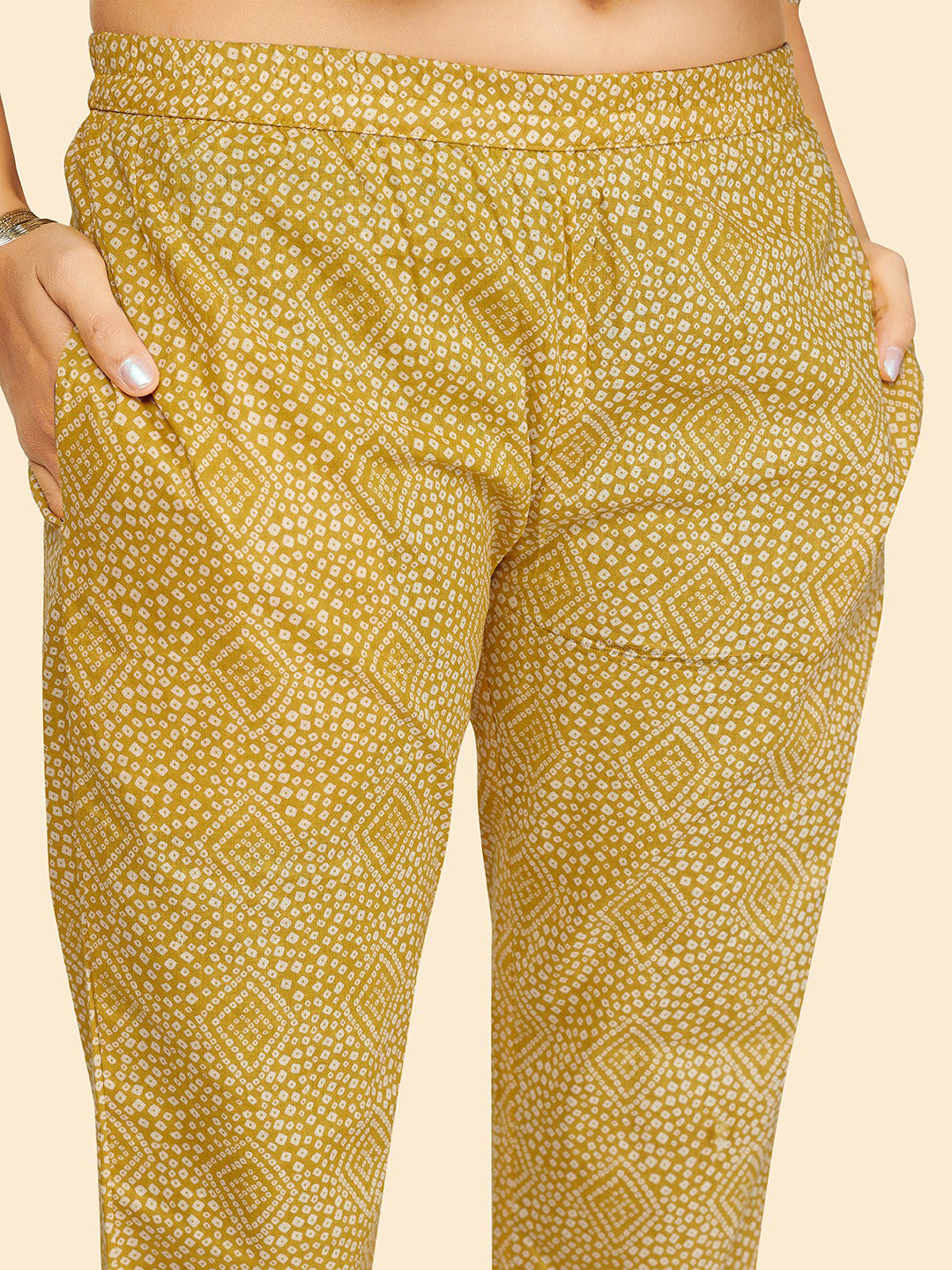 Yellow Straight Cotton Kurta Set