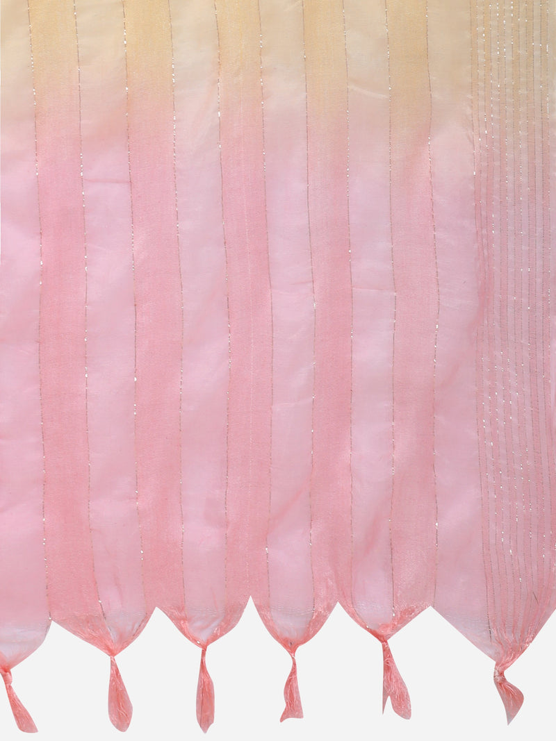 Baby Pink Printed Straight Cotton Blend Kurta Set