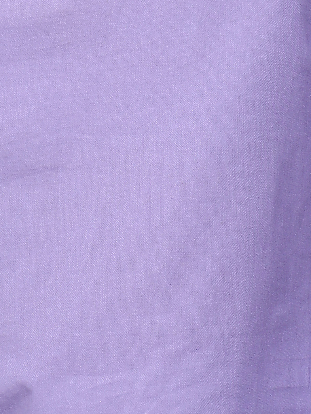 Purple Solid Straight Cotton Stitched Top