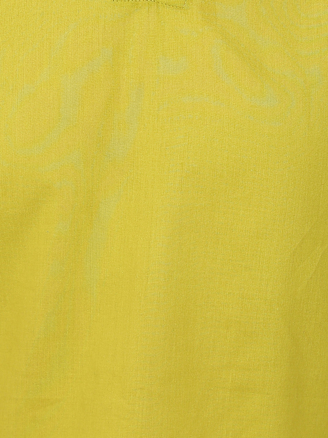 Parrot Solid Straight Cotton Stitched Top