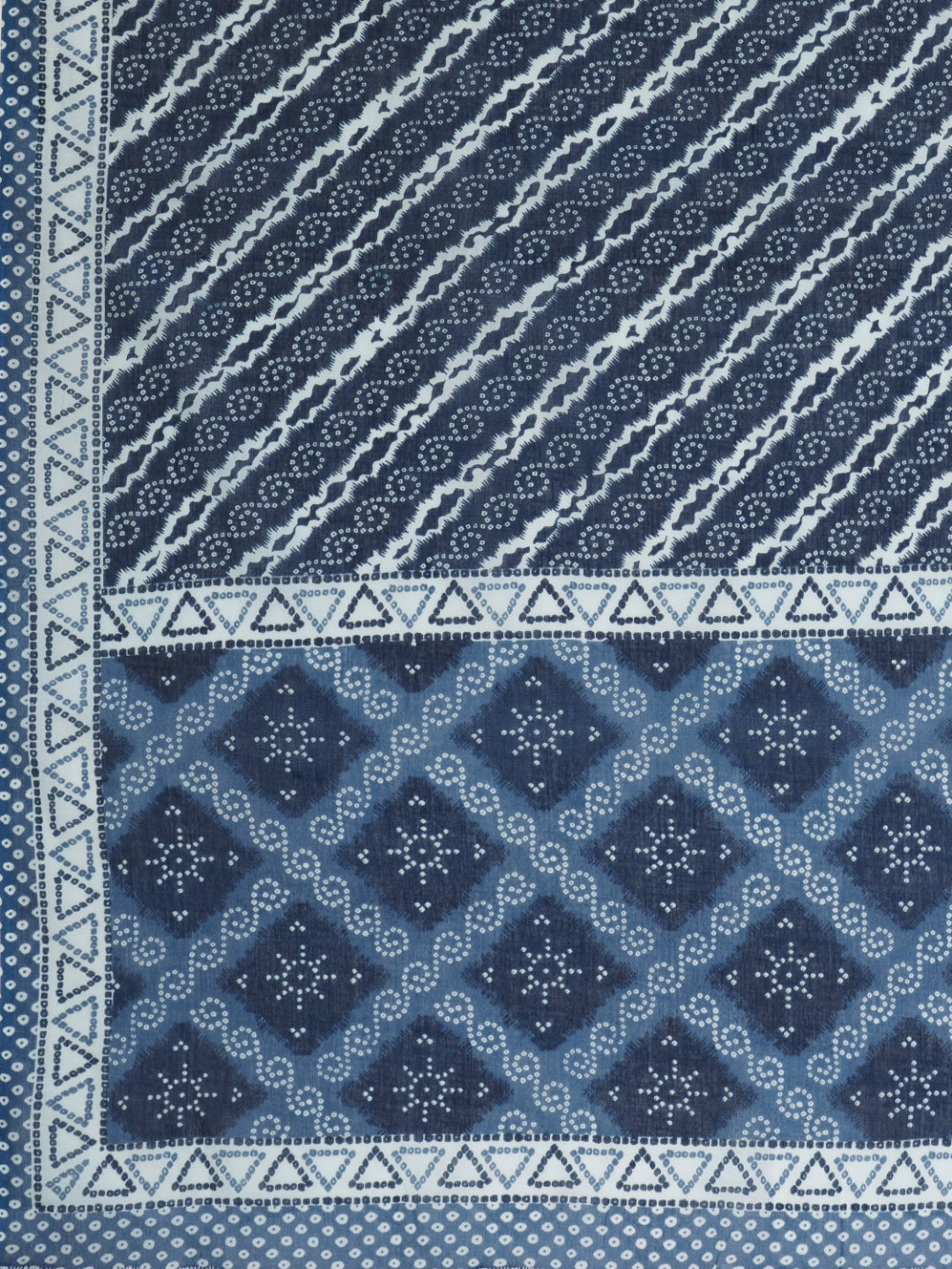 Blue Embroiderd Straight Cotton Kurta Set
