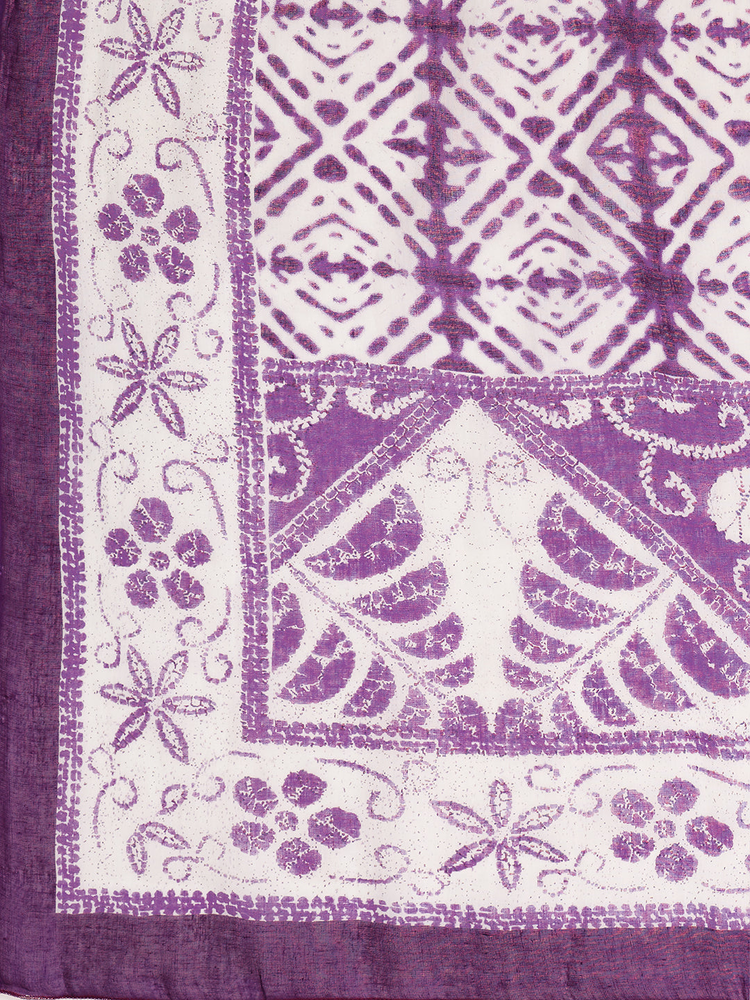 Lavender Embroidered Straight Cotton Kurta Set